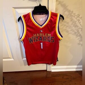 Harlem Wizards Red Basketball Jersey Size Youth XLarge